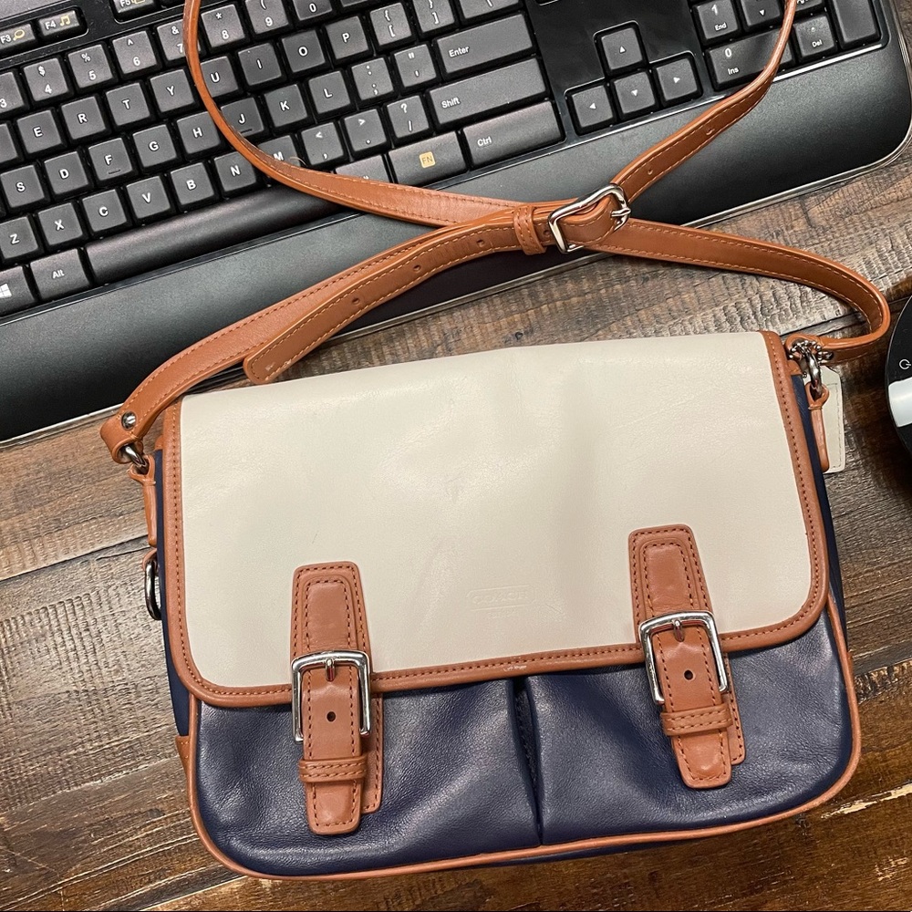 Coach leather crossbody bag